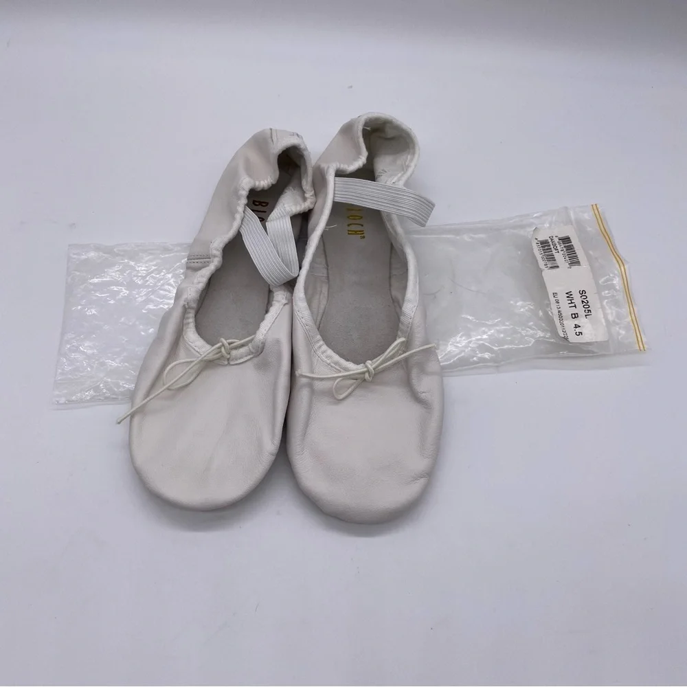 Bloch Dansoft Leather Full Sole Ballet Slippers. Size 4.5